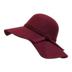 Red Felt Summer Hat